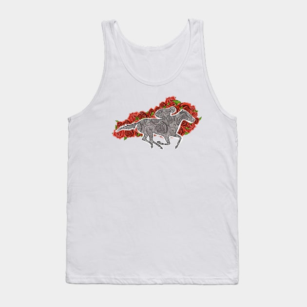 Kentucky Derby, Run for the roses, Horse Racing, KY state design, gift idea Tank Top by Sheila’s Studio